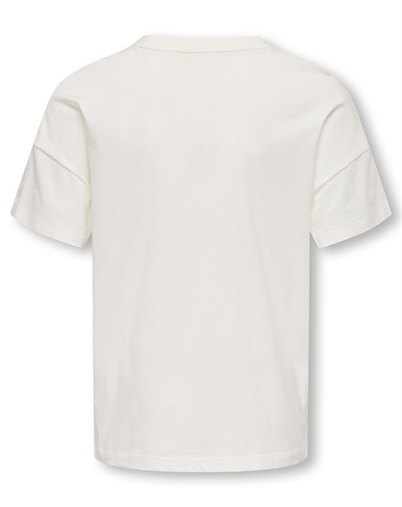 Kids Only - KOGLimone Life Print T-shirt - Cloud Dancer